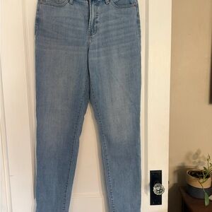 Light Blue Women's High-Rise Jeans size 6 long old navy OG straight 6L